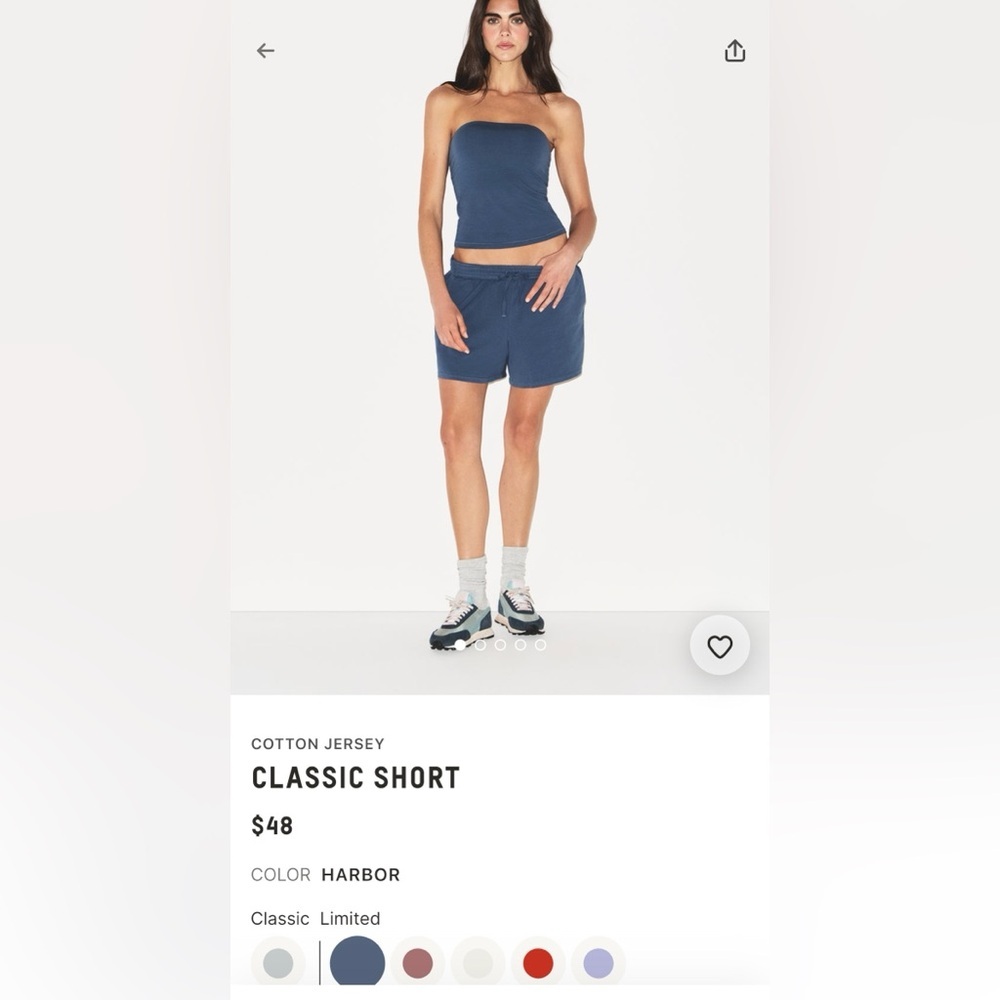 Skims Cotton Jersey Classic Short